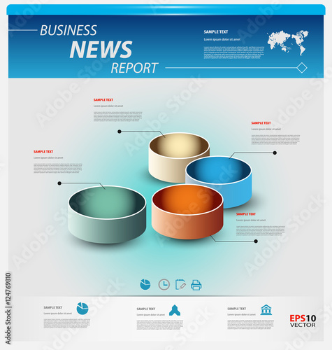 Business infographic template