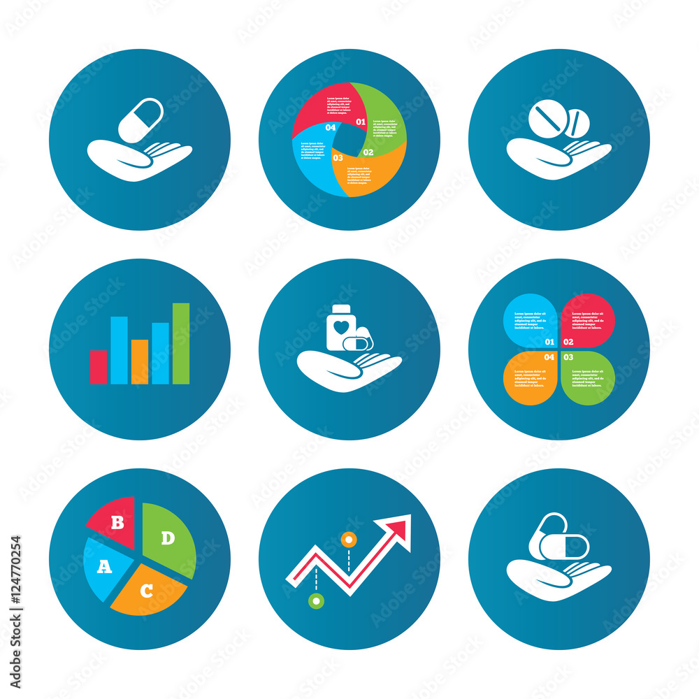 Helping hands icons. Medical health insurance. Helping hands icons. Medical health insurance.