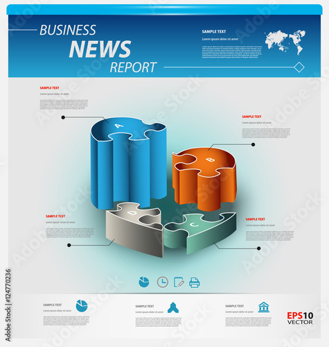 Business infographic template