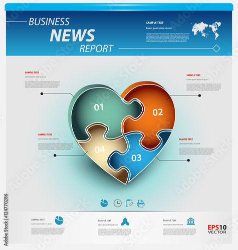 Business infographic template