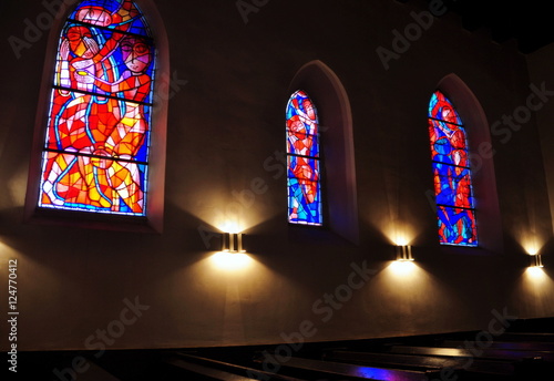 Wien - Mosaikfenster in der Ruprechtskirche photo