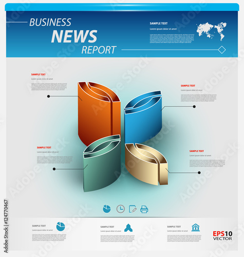Business infographic template