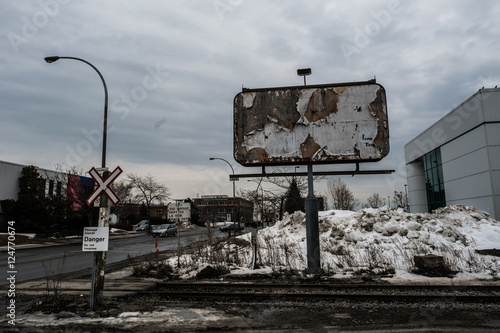 abandoned billboard