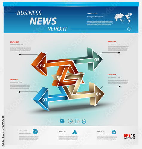 Business infographic template