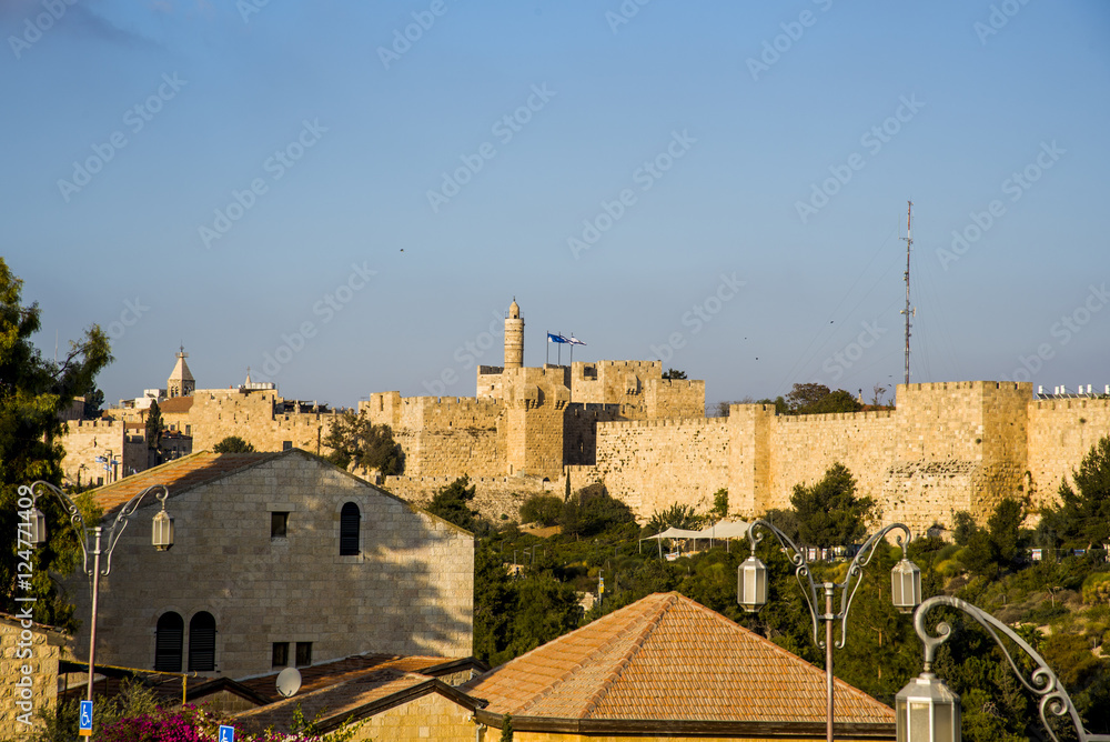 Jerusalem, castle, ancient, city
