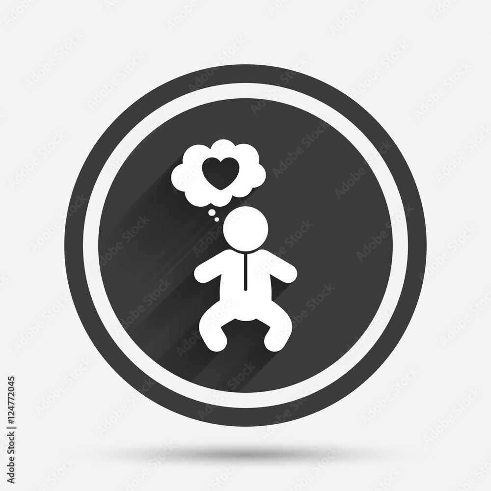 Baby infant sign icon. Toddler boy symbol. Baby infant sign icon. Toddler boy symbol.