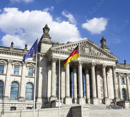 the German Parliament, in Berlin Mitte district, Germany