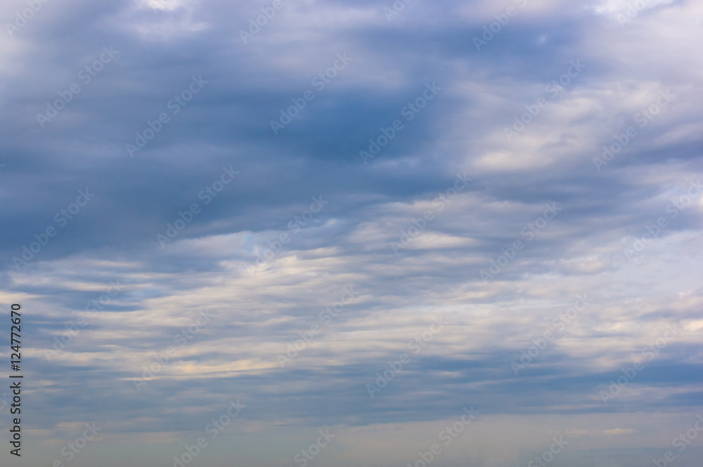 White clouds in the sky