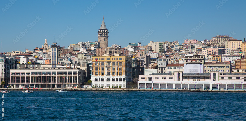 Istanbul and Galata tower