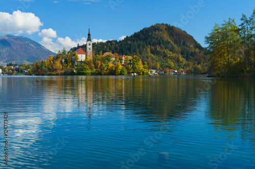Church of the Assumption in the island of the Lake of Bled (Blejsko jezero), Slovenia   © saccobent