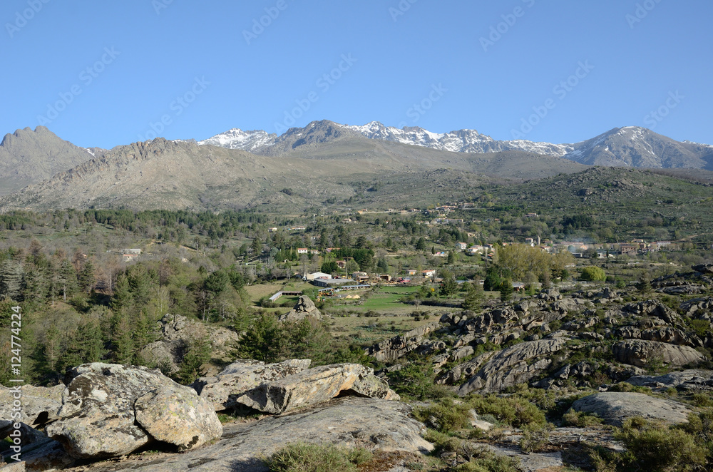 Hamlet in the Corsican mountains Hamlet in the Corsican mountains