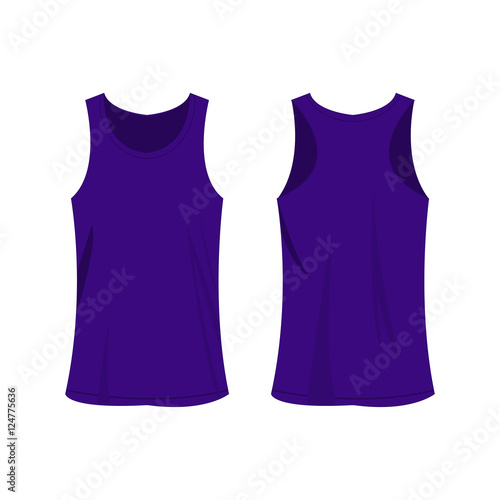 Violet sport top isolated vector