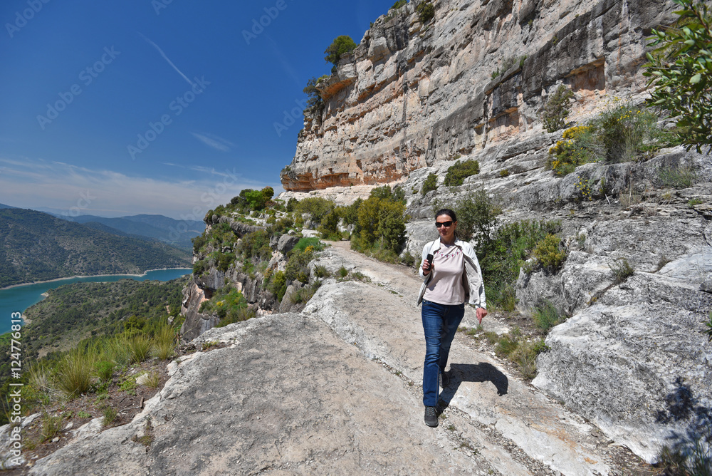 Siurana's cliff of Catalonia in spring