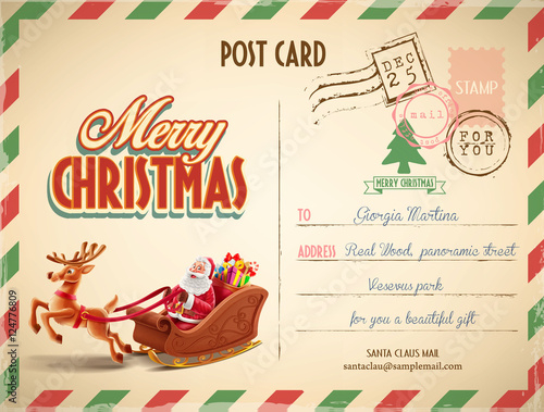 xmas postcard