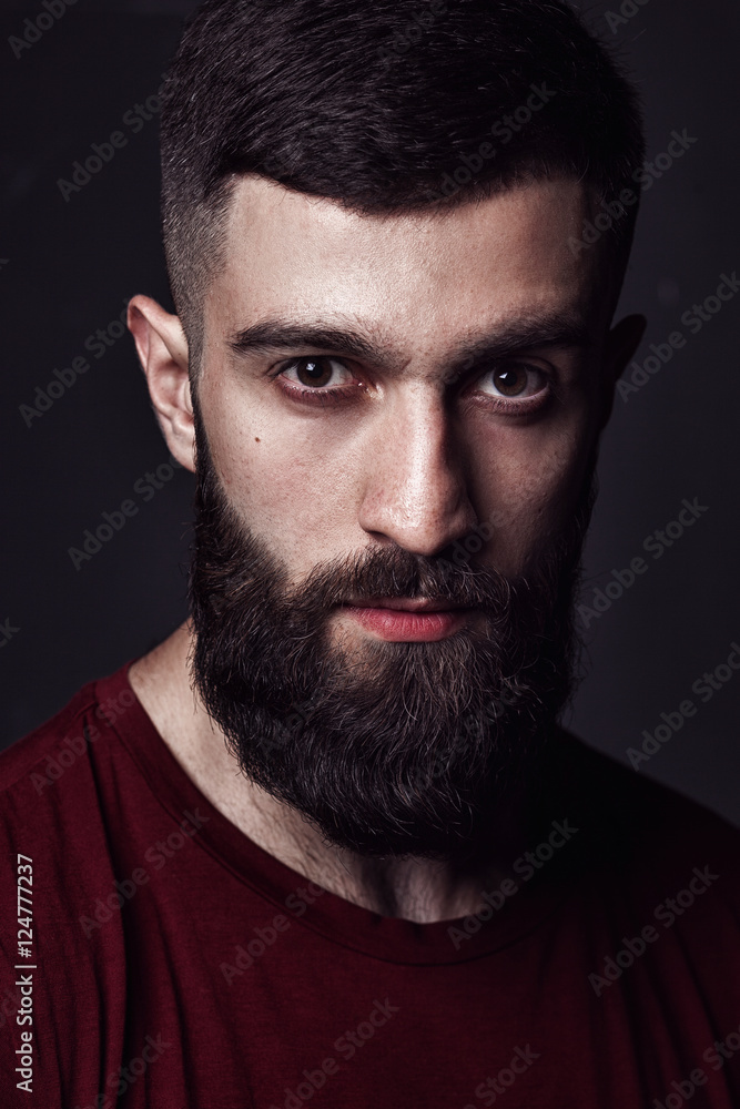 Portrait of a beardy man