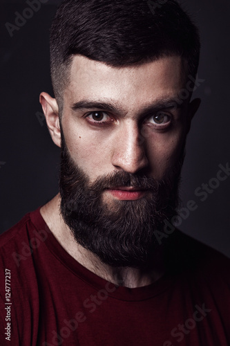 Portrait of a beardy man