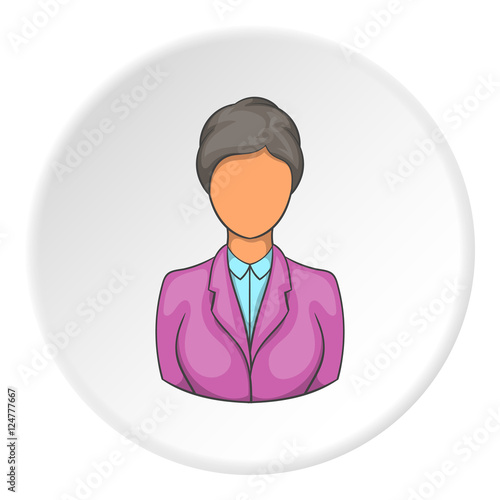 Hotel receptionist icon. Cartoon illustration of hotel receptionist vector icon for web