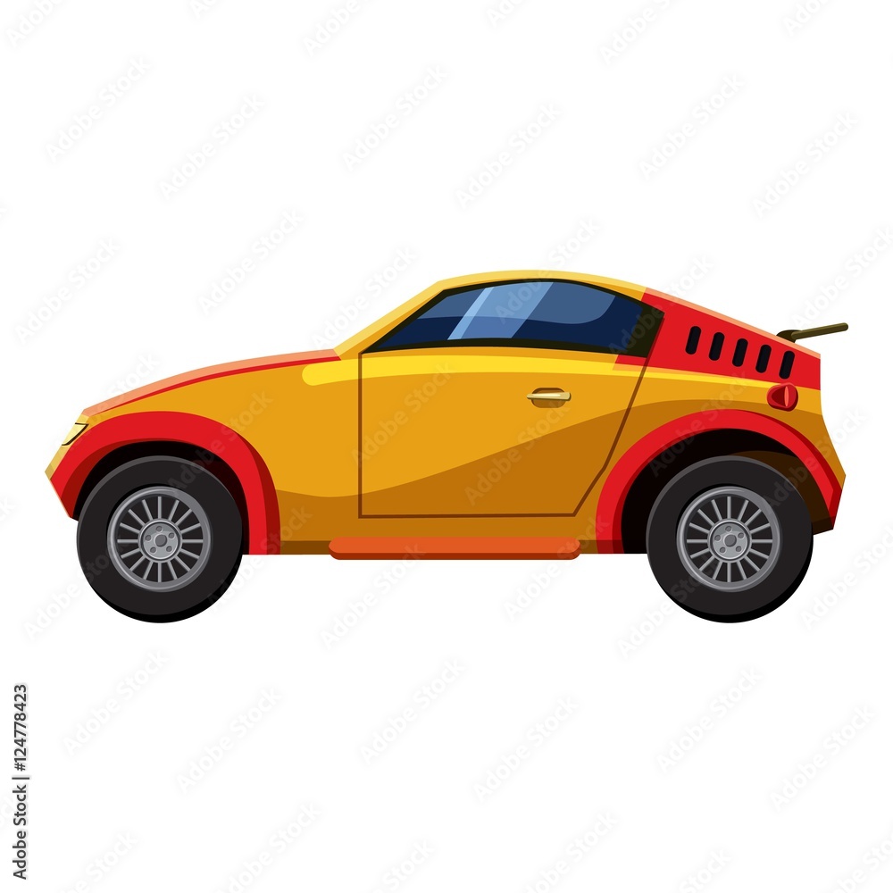 Sport car icon. Isometric 3d illustration of sport car vector icon for web