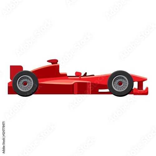 Sport car side view icon. Isometric 3d illustration of sport car side view vector icon for web © ylivdesign