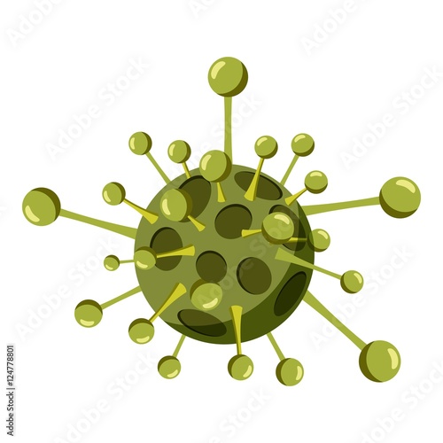 Virus cell icon. Isometric 3d illustration of virus cell vector icon for web