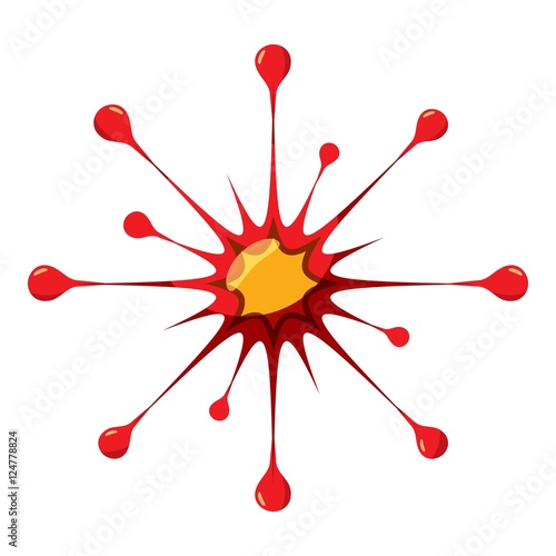 Virus or bacteria icon. Isometric 3d illustration of virus or bacteria vector icon for web