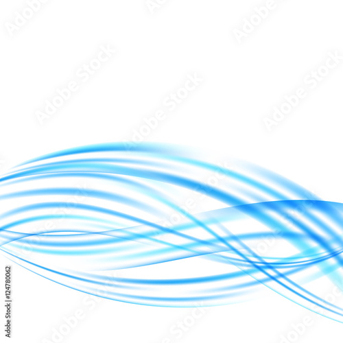 bright blue turquoise swoosh wave stream motion