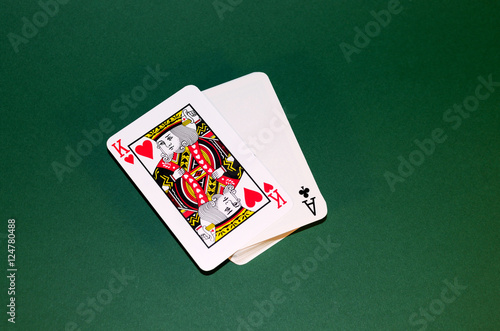 Obraz na płótnie King in a deck of cards. w salonie