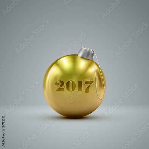 Christmas ball. Holiday vector illustration