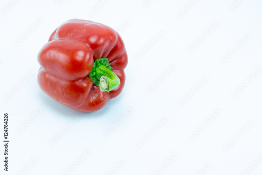 Sweet bell pepper isolated on white background Sweet bell pepper isolated on white background