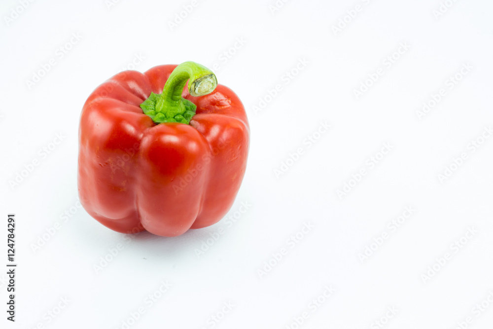 Sweet bell pepper isolated on white background Sweet bell pepper isolated on white background