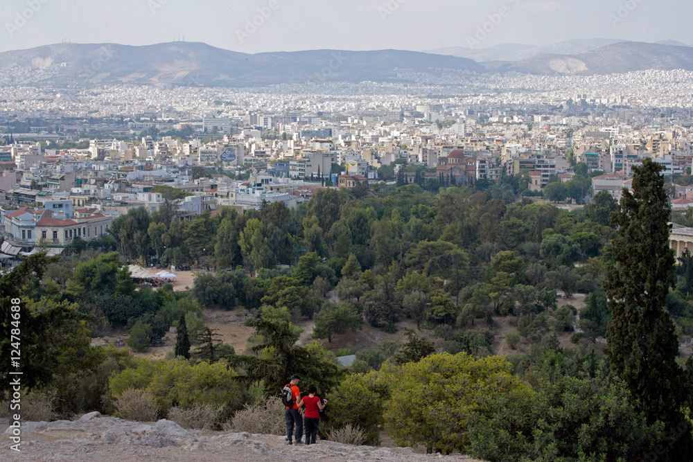 couple viewing cityscape