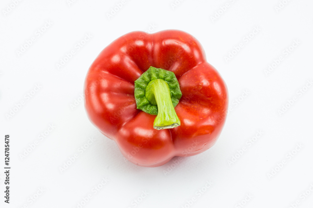 Sweet bell pepper isolated on white background Sweet bell pepper isolated on white background