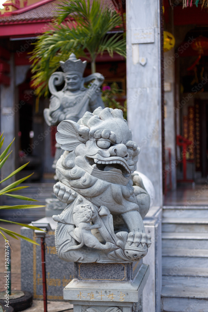 Obraz premium Drachenstatue