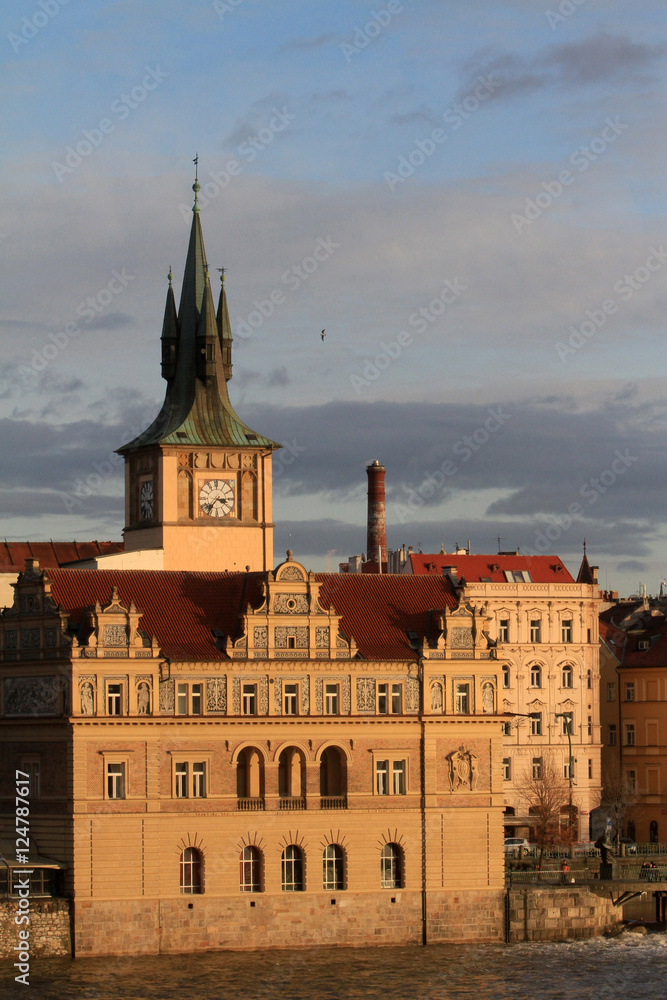 Obraz premium Musée Bedrich Smetana. Vue du Pont Charles. Prague.