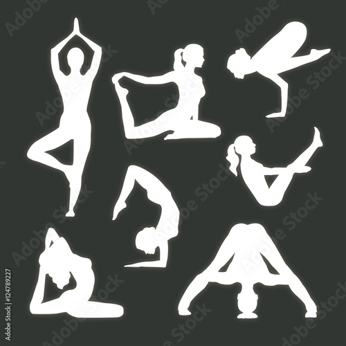 Girls do yoga