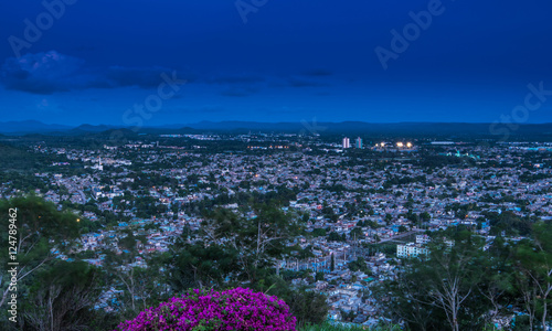 Aerial view on city of Holguin in Cuba photo