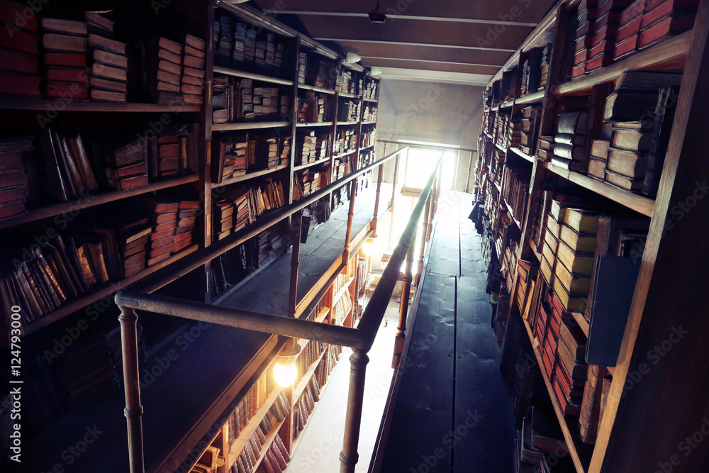 Obraz premium Storage for old books