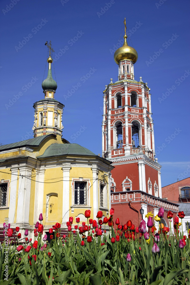yellow n red bell-towers