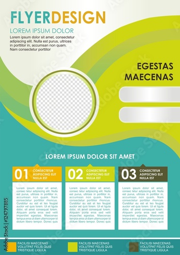 Modern Business Flyer - Brochure Template Design, 