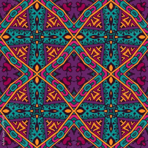Wallpaper Mural seamless pattern colorful Geometric ornament Torontodigital.ca