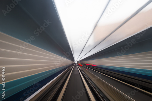 Wallpaper Mural Speed motion in urban highway road tunnel Torontodigital.ca