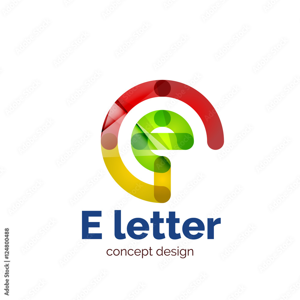 Vector modern minimalistic letter concept logo Vector modern minimalistic letter concept logo