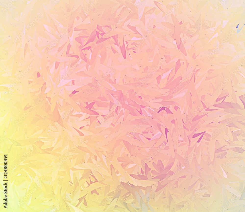 Fototapeta premium Pink and yellow pastel abstract background illustration