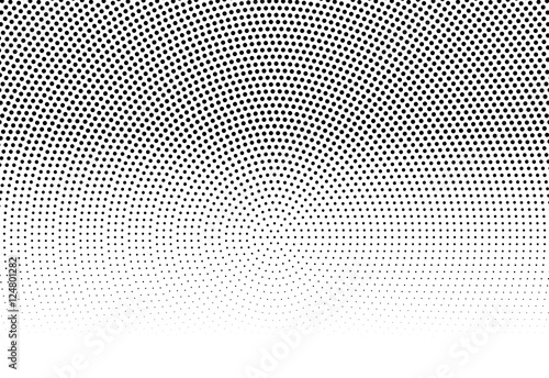 Circle halftone pattern / texture. Monochrome halftone dots.