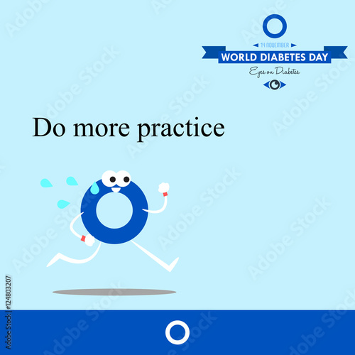 World diabetes day 2016 design illustration prevention for future