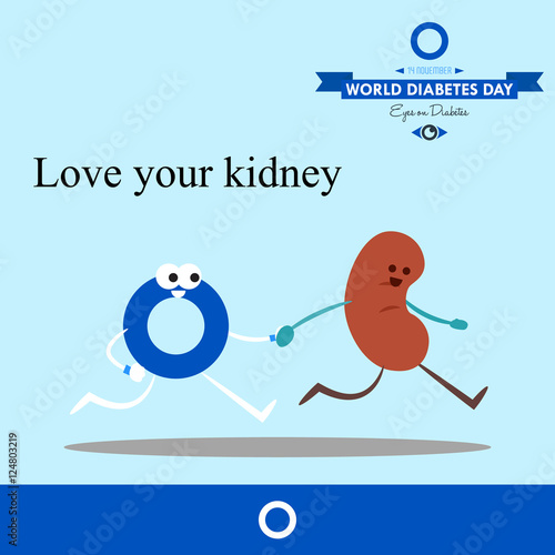 World diabetes day 2016 design illustration prevention for future