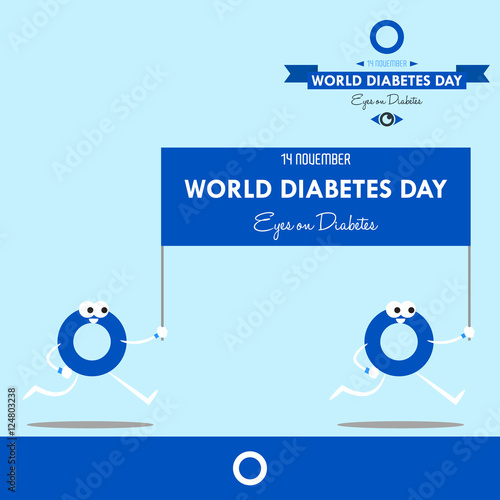 World diabetes day 2016 design illustration prevention for future