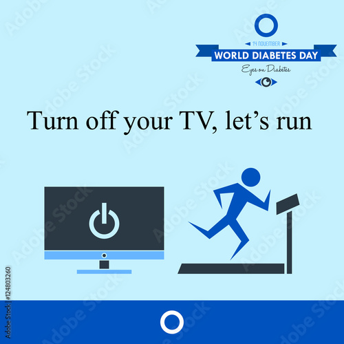 World diabetes day 2016 design illustration prevention for future