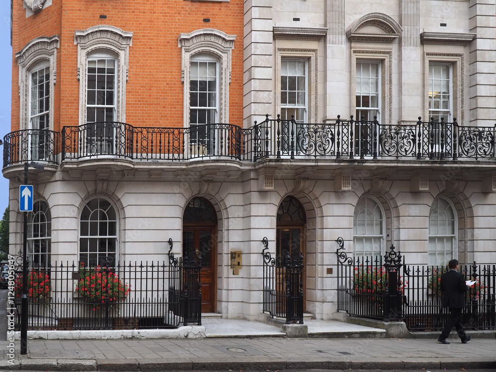 Elegant townhouses, London