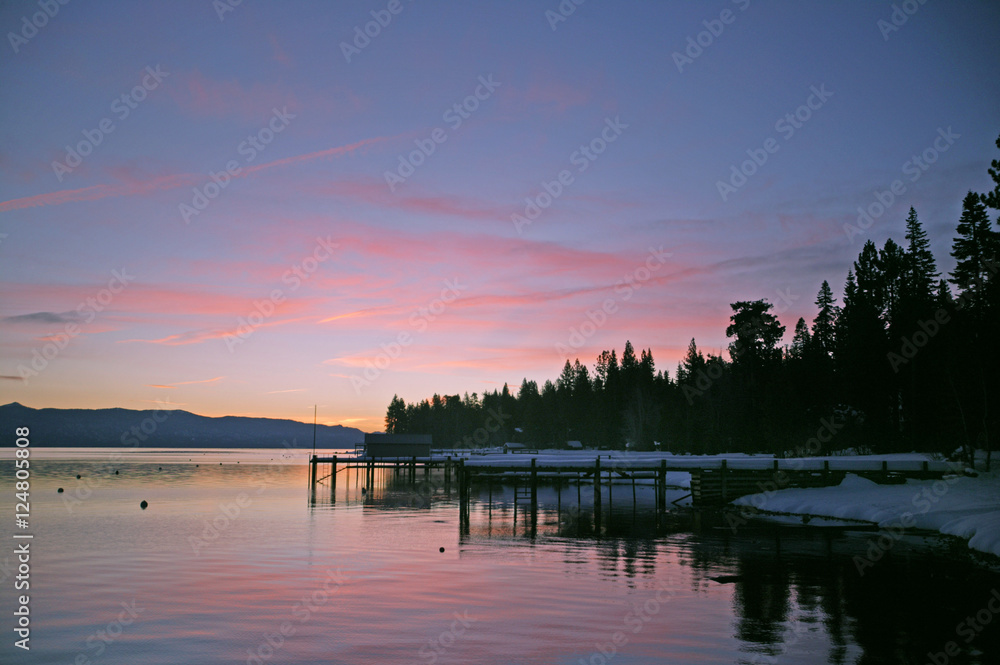 Fototapeta premium dock sunrise